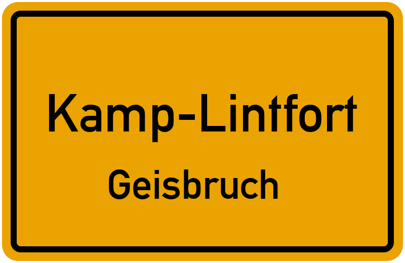 Ortsschild Kamp-Lintfort