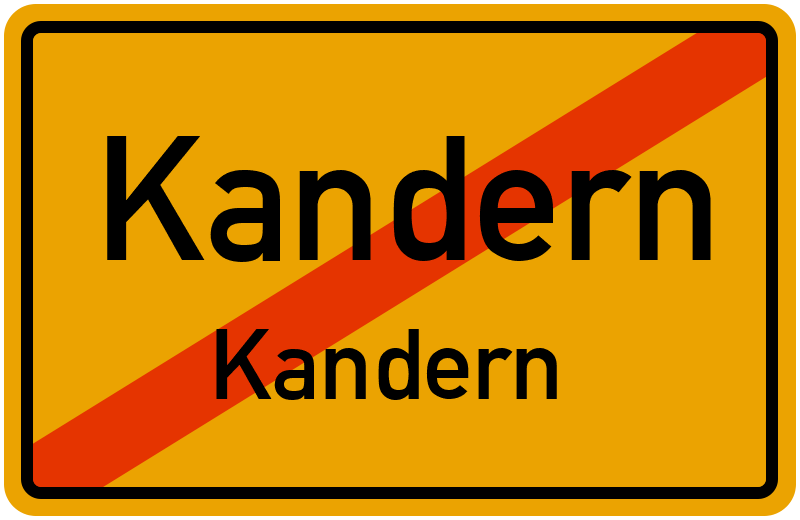 Ortsschild Kandern