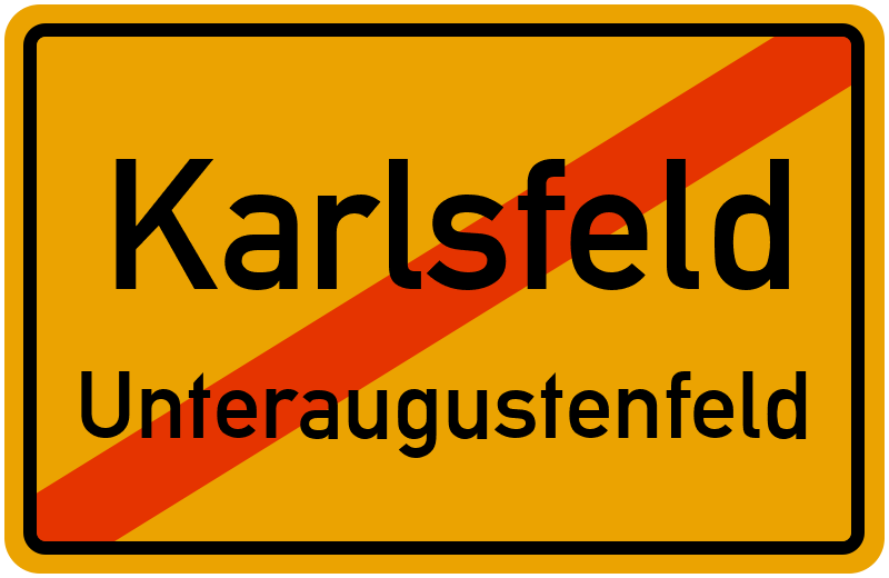 Ortsschild Karlsfeld