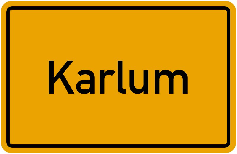 Ortsschild Karlum