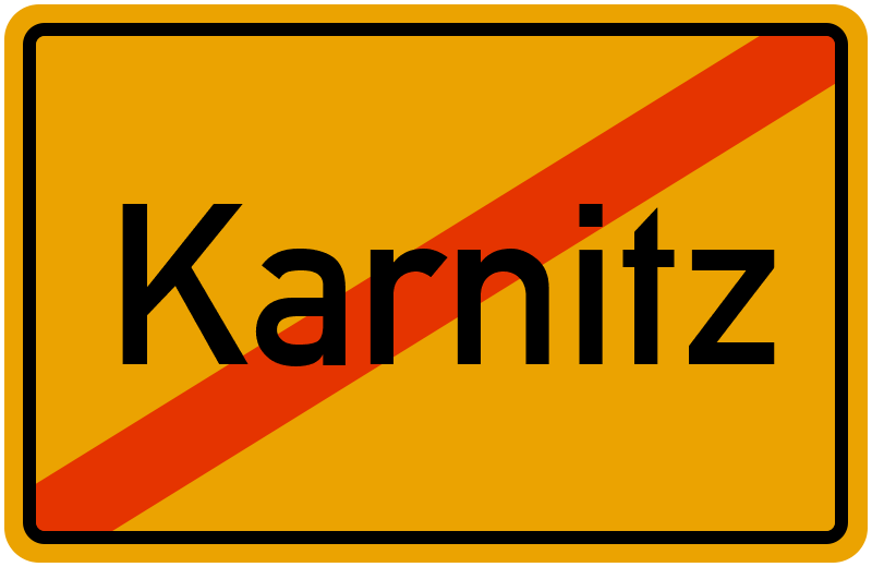 Ortsschild Karnitz