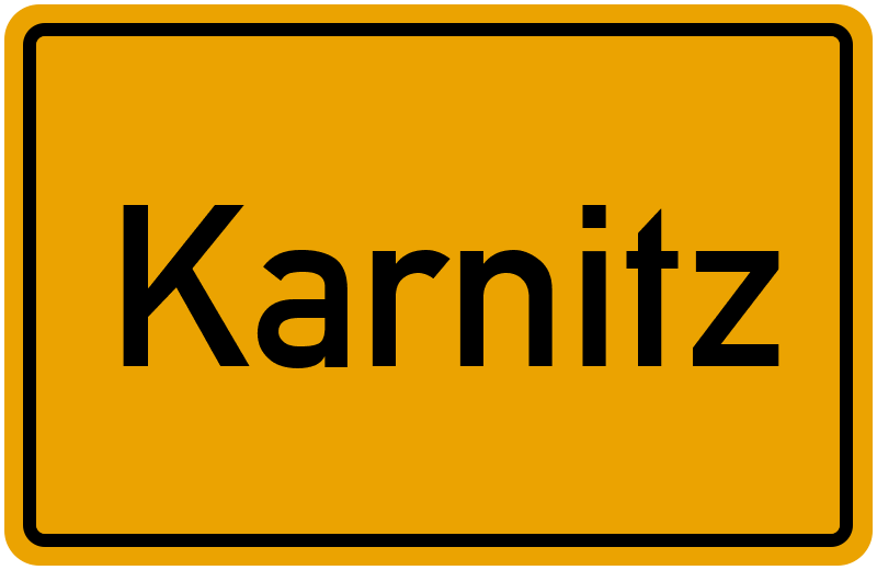Ortsschild Karnitz