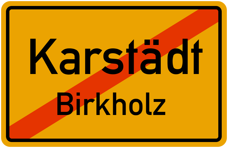 Ortsschild Karstädt
