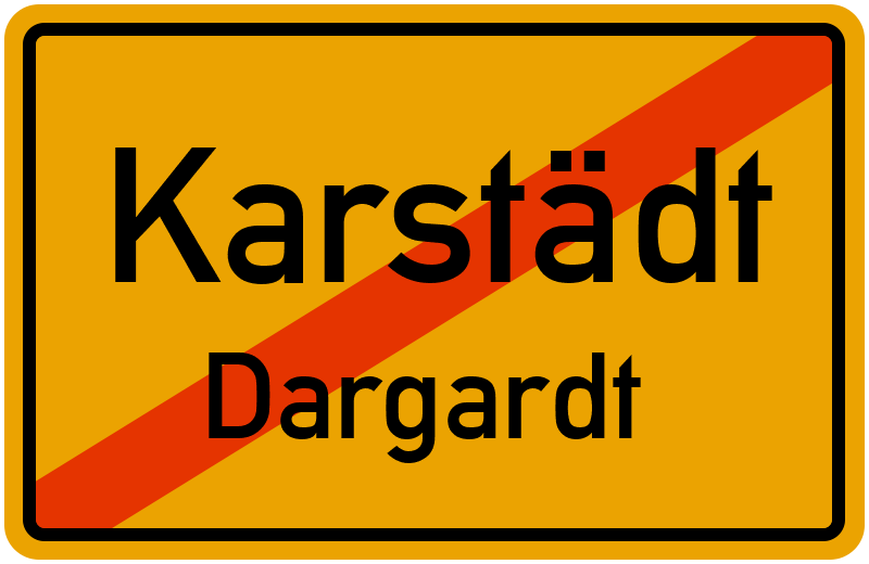 Ortsschild Karstädt
