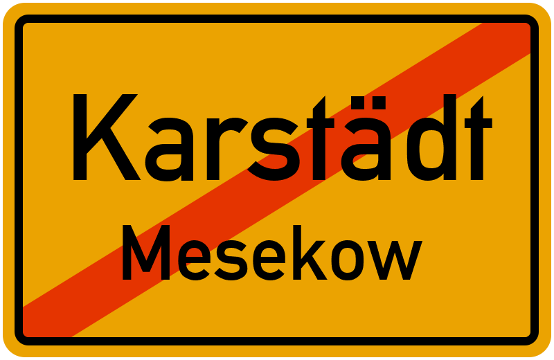 Ortsschild Karstädt