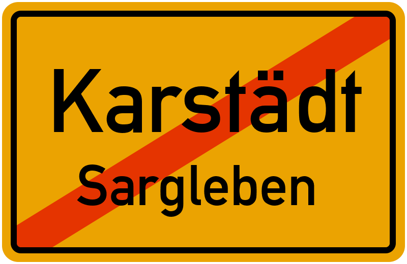 Ortsschild Karstädt
