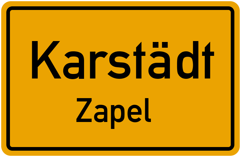 Ortsschild Karstädt