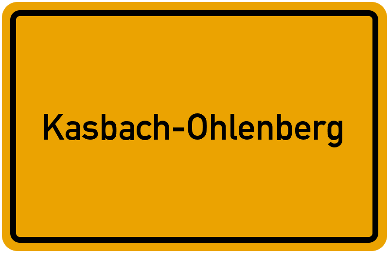 Ortsschild Kasbach-Ohlenberg