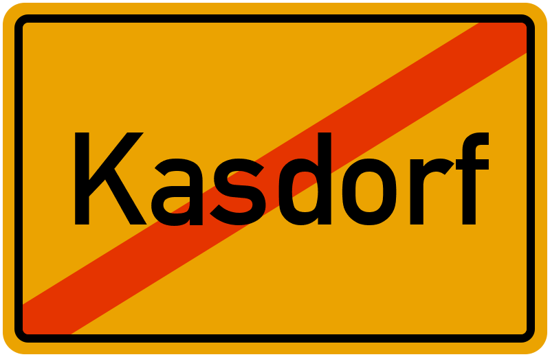 Ortsschild Kasdorf