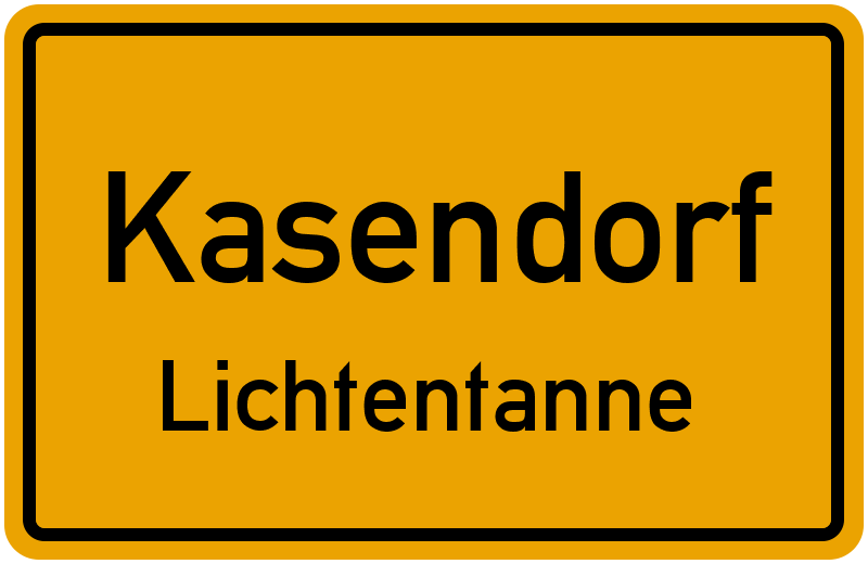 Ortsschild Kasendorf