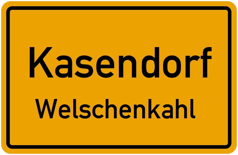 Ortsschild Kasendorf