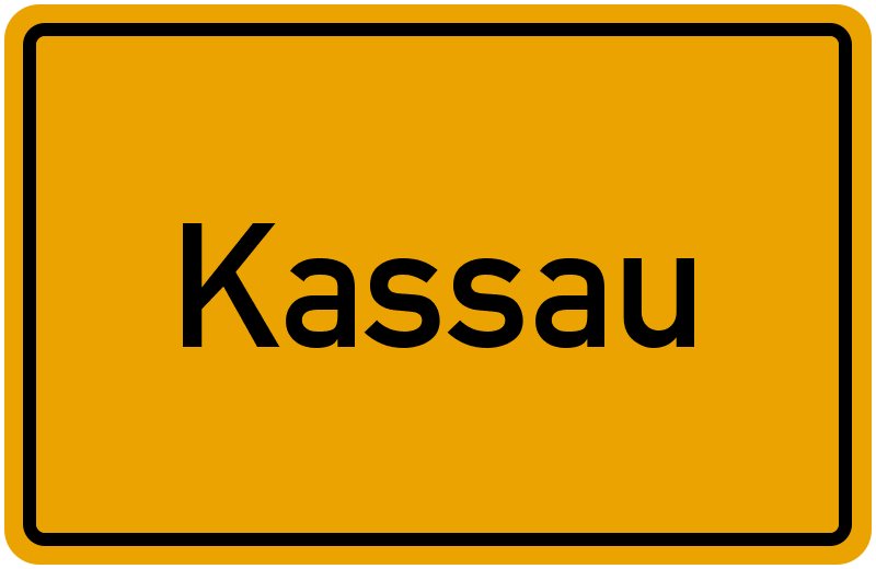 Ortsschild Kassau