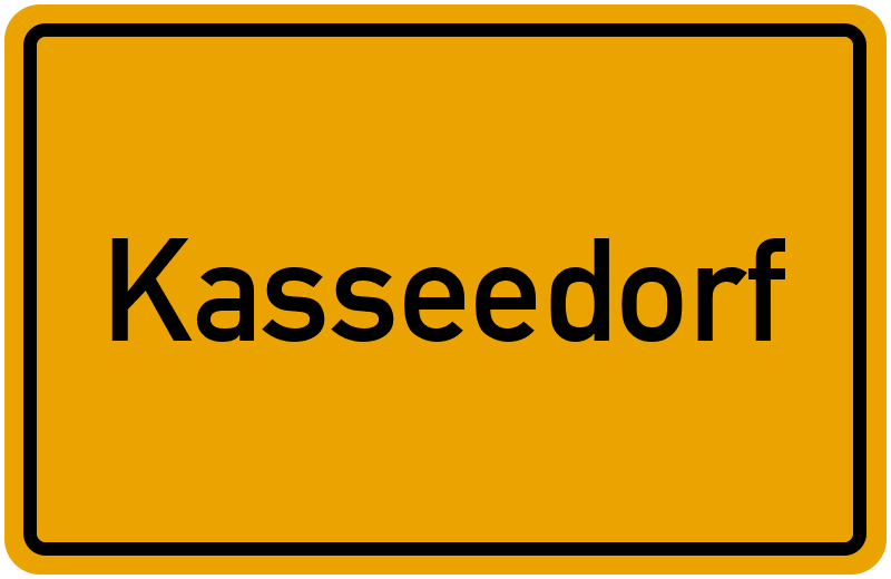 Ortsschild Kasseedorf