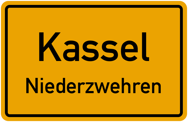 Ortsschild Kassel
