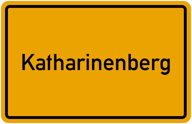 Ortsschild Katharinenberg