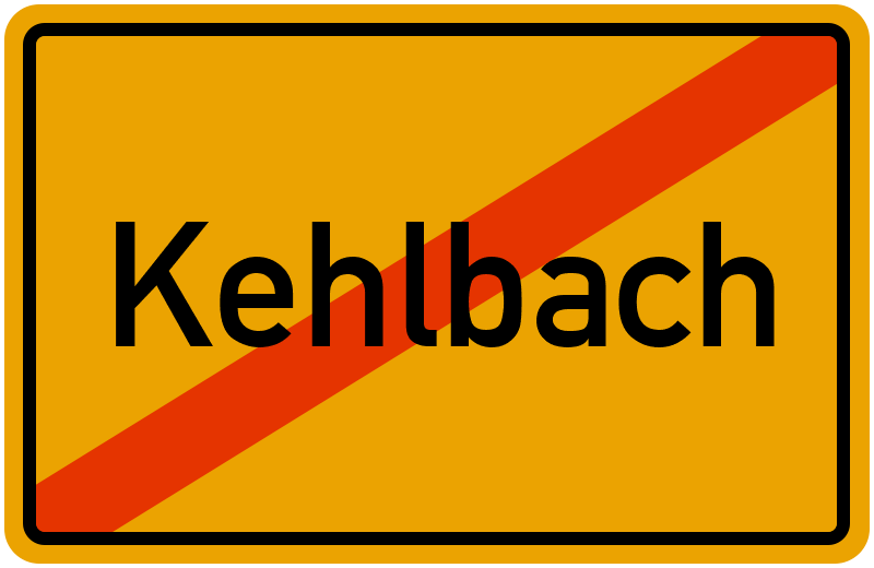 Ortsschild Kehlbach