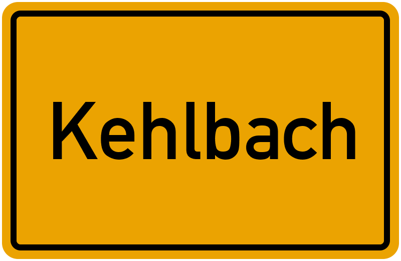 Ortsschild Kehlbach