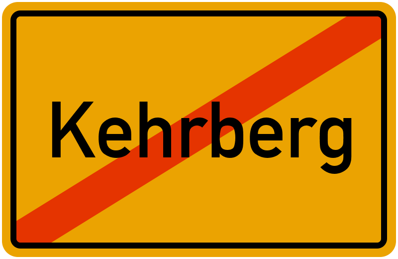 Ortsschild Kehrberg