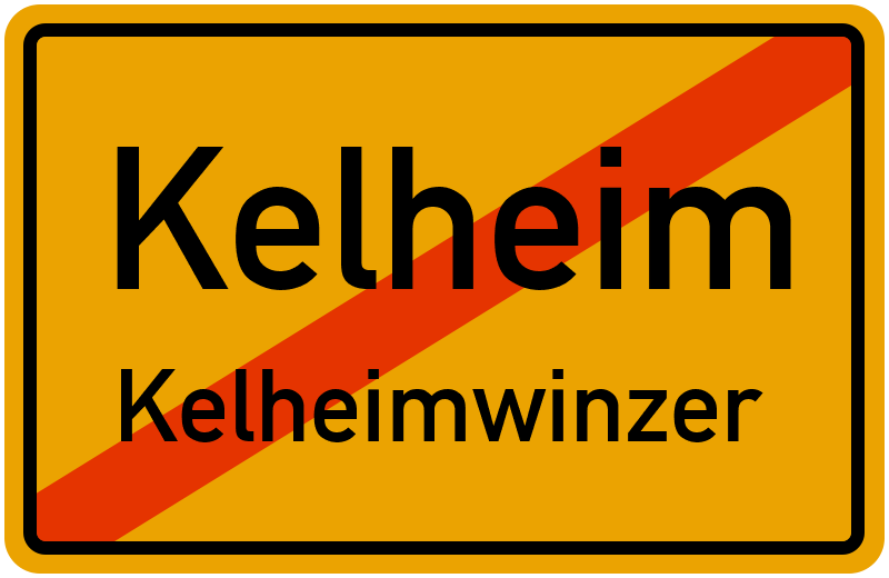 Ortsschild Kelheim