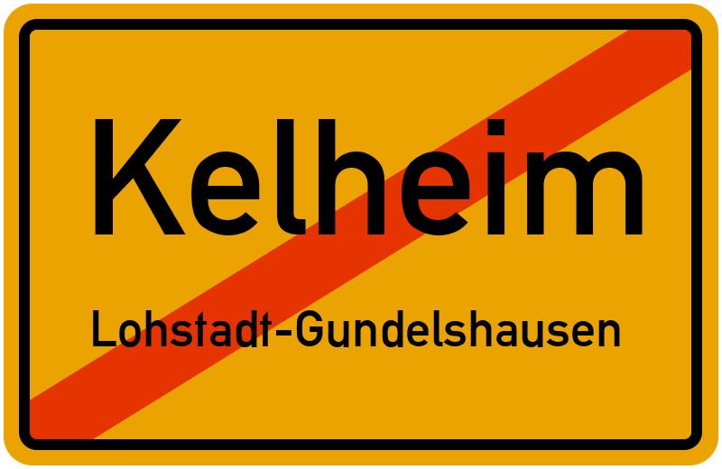 Ortsschild Kelheim