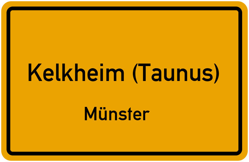Ortsschild Kelkheim (Taunus)