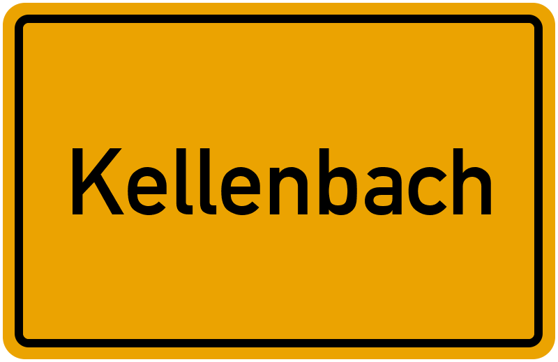 Ortsschild Kellenbach