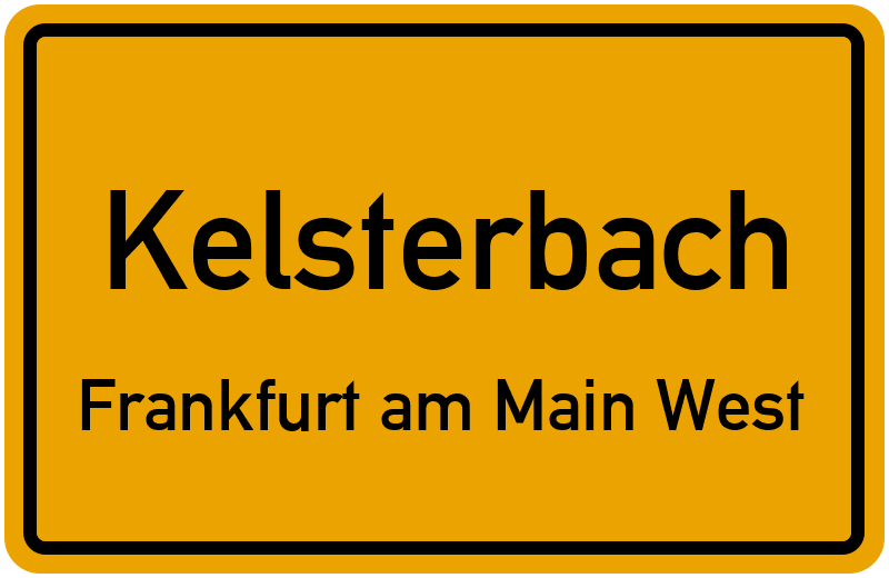 Ortsschild Kelsterbach