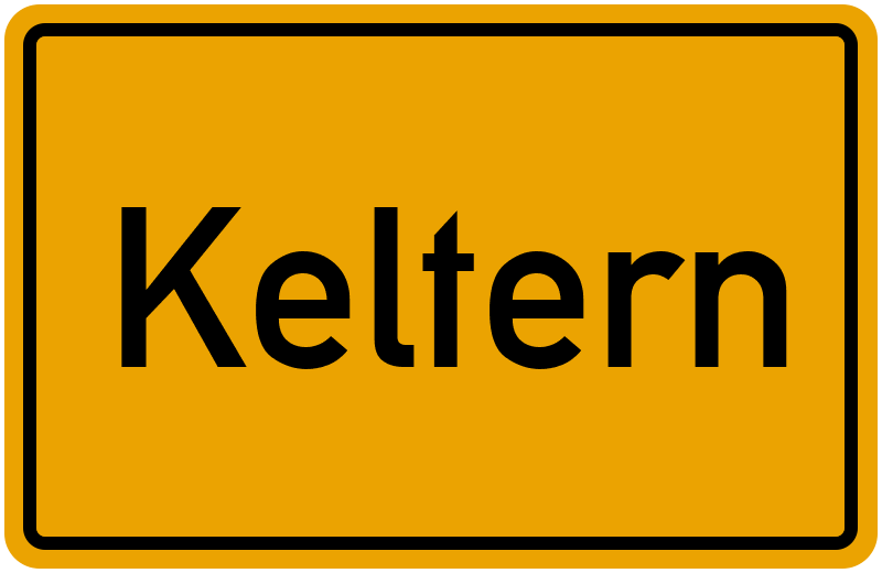 Ortsschild Keltern