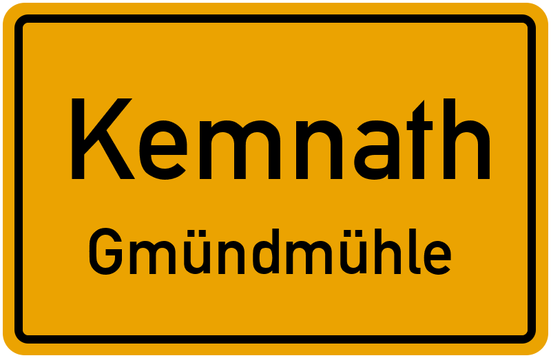 Ortsschild Kemnath