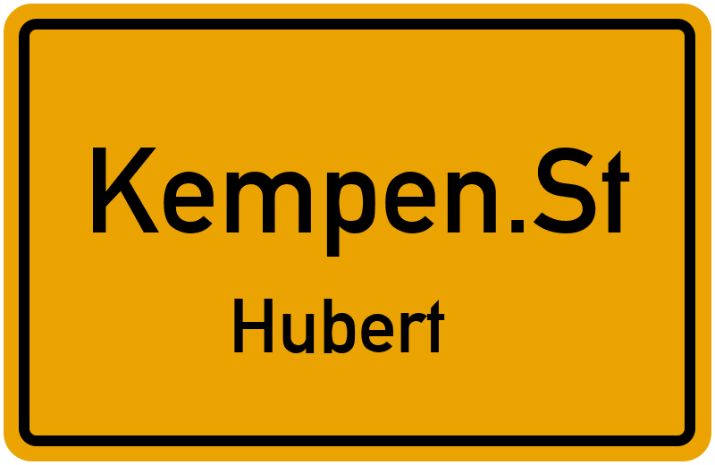 Ortsschild Kempen.St