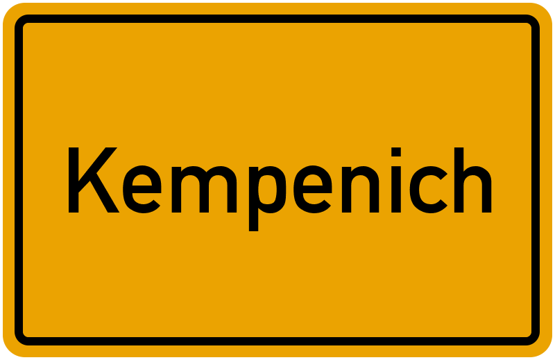 Ortsschild Kempenich
