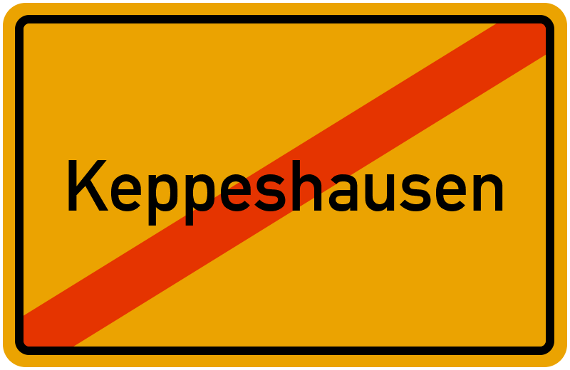 Ortsschild Keppeshausen