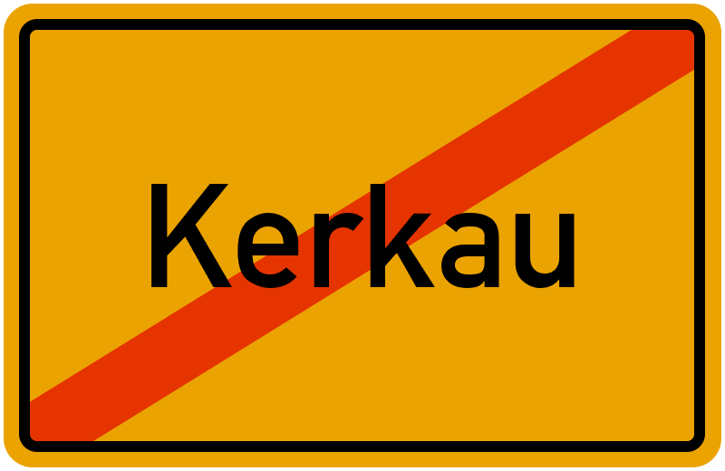 Ortsschild Kerkau