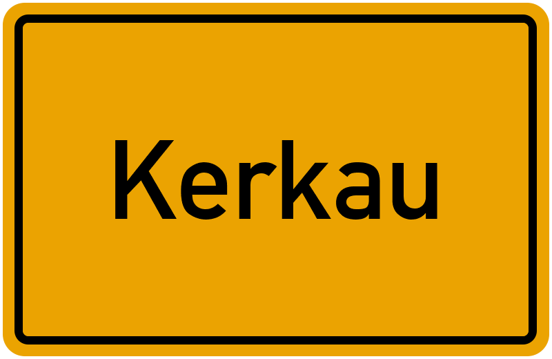 Ortsschild Kerkau