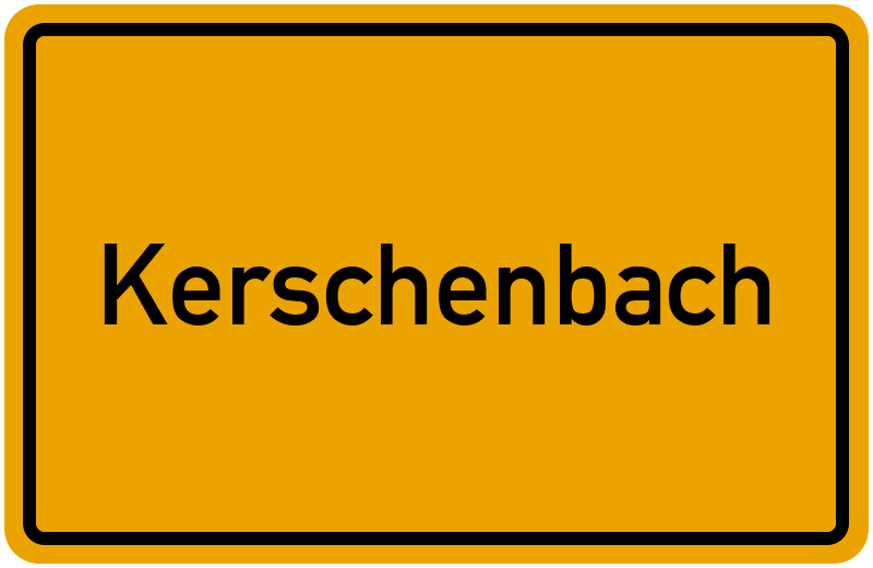 Ortsschild Kerschenbach