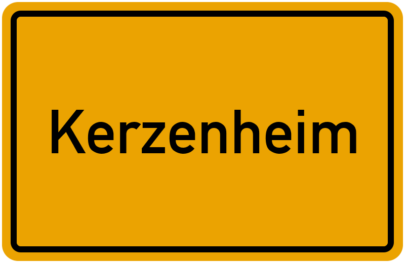 Ortsschild Kerzenheim