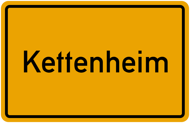 Ortsschild Kettenheim