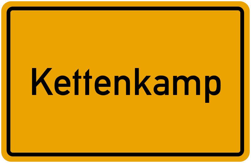 Ortsschild Kettenkamp