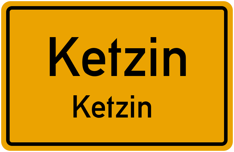 Ortsschild Ketzin