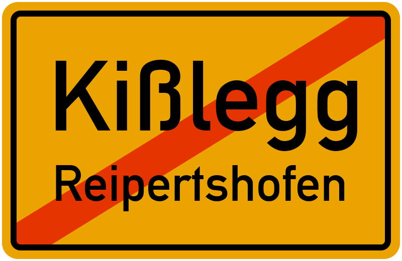 Ortsschild Kißlegg