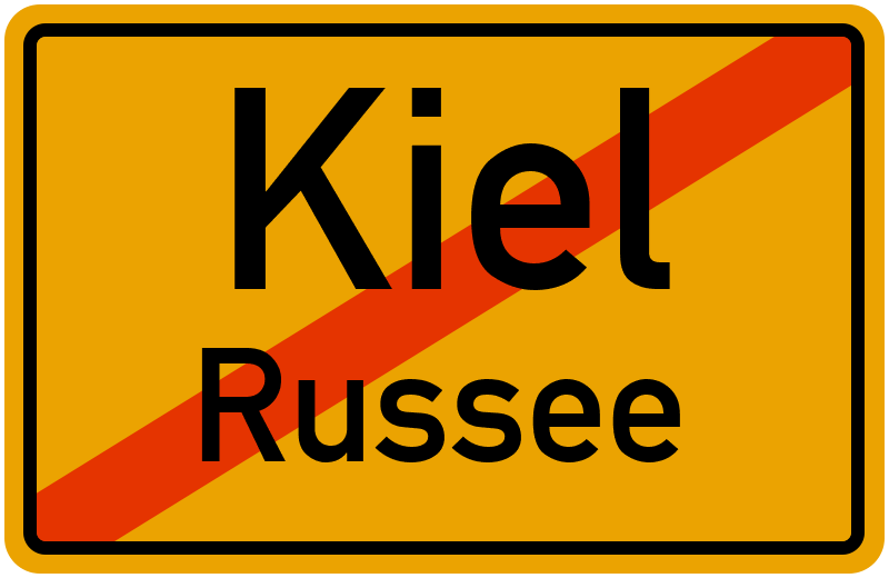 Ortsschild Kiel