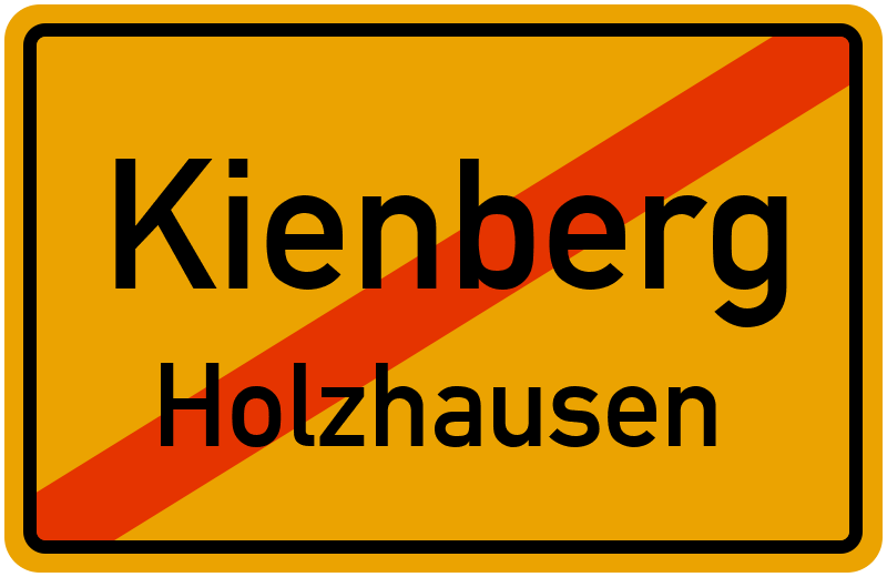Ortsschild Kienberg