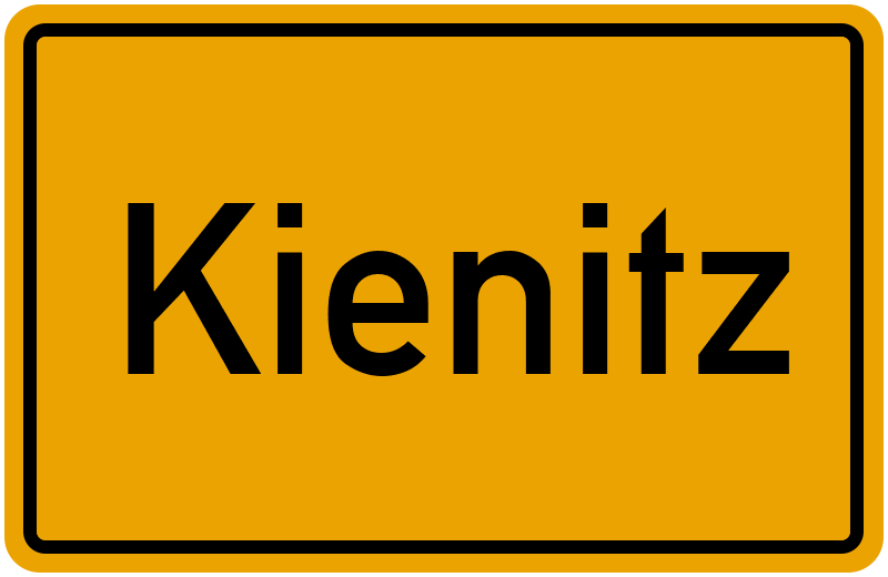 Ortsschild Kienitz
