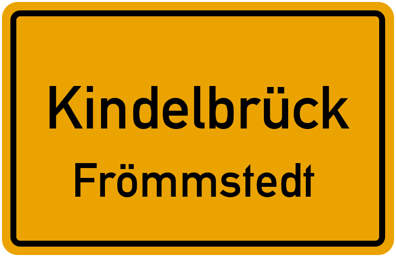 Ortsschild Kindelbrück
