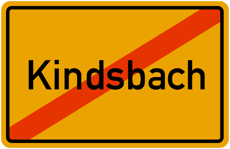 Ortsschild Kindsbach