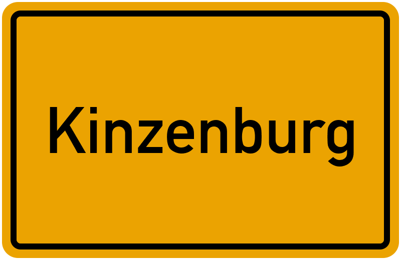 Ortsschild Kinzenburg