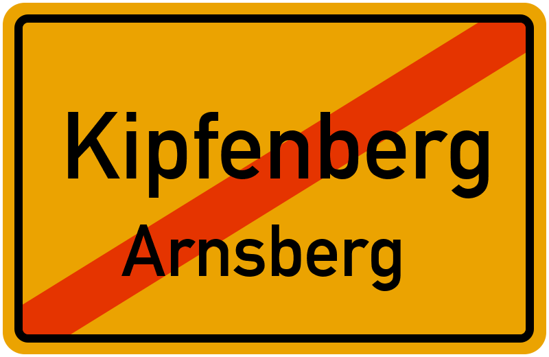 Ortsschild Kipfenberg