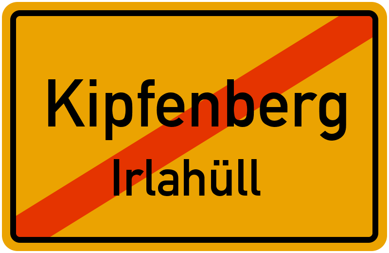 Ortsschild Kipfenberg