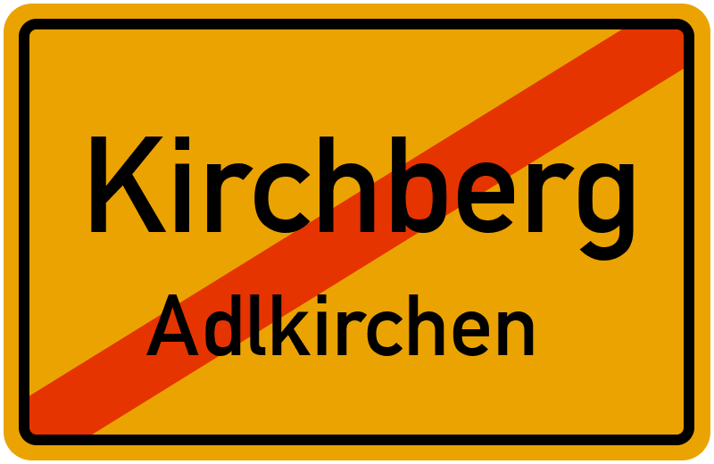 Ortsschild Kirchberg