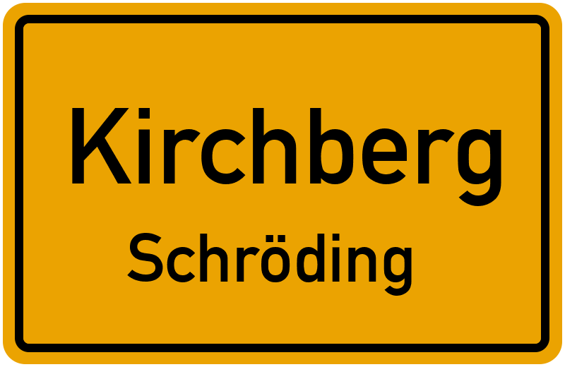 Ortsschild Kirchberg